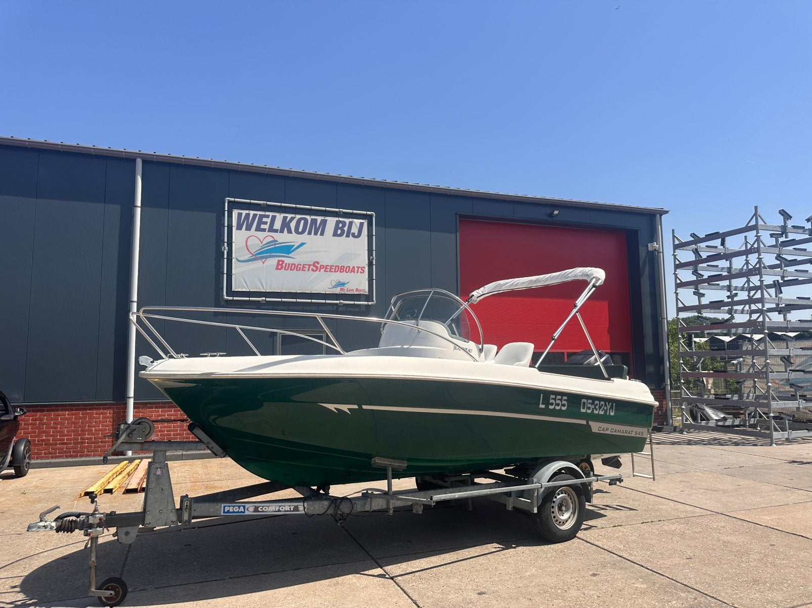 Jeanneau Cap Camarat 545 Zeer nette staat + motor en trailer, Gebruikt, Viertaktmotor, Ophalen of Verzenden, 115 pk