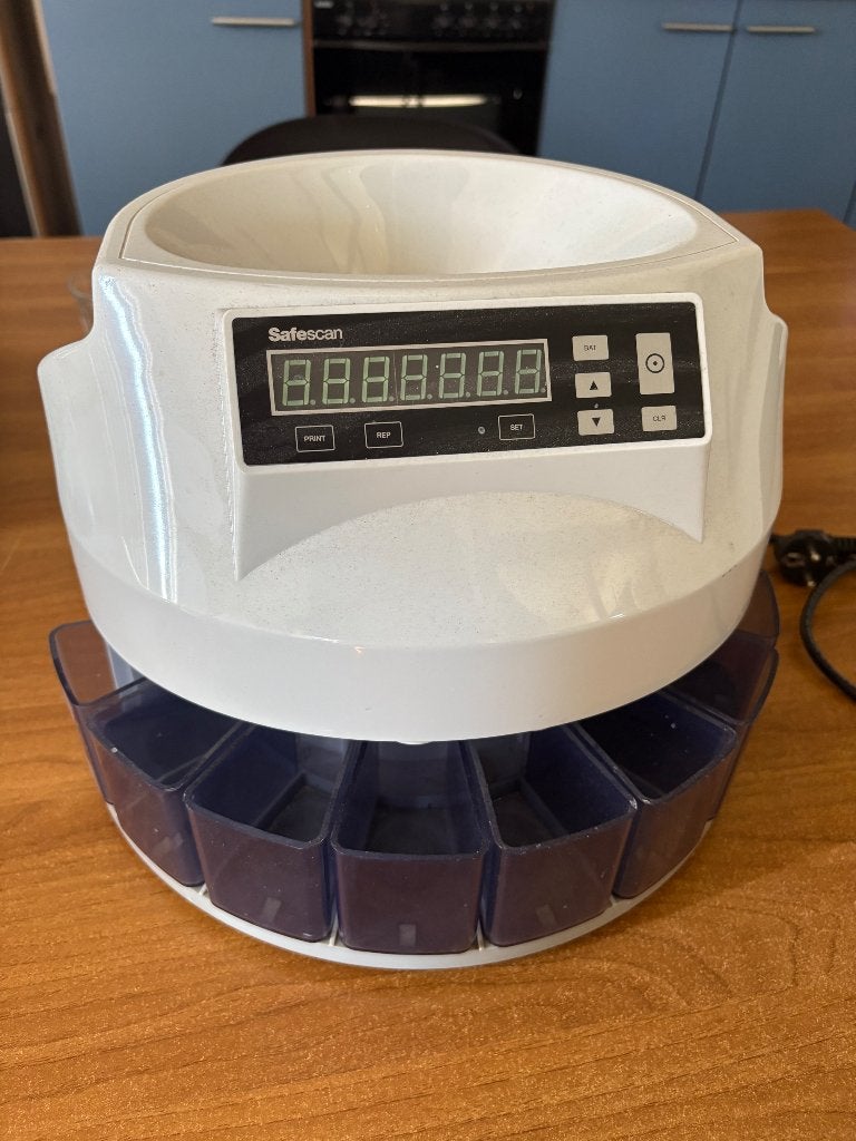 Safescan 1250 EUR muntenteller en sorteerder, Ophalen, Gebruikt