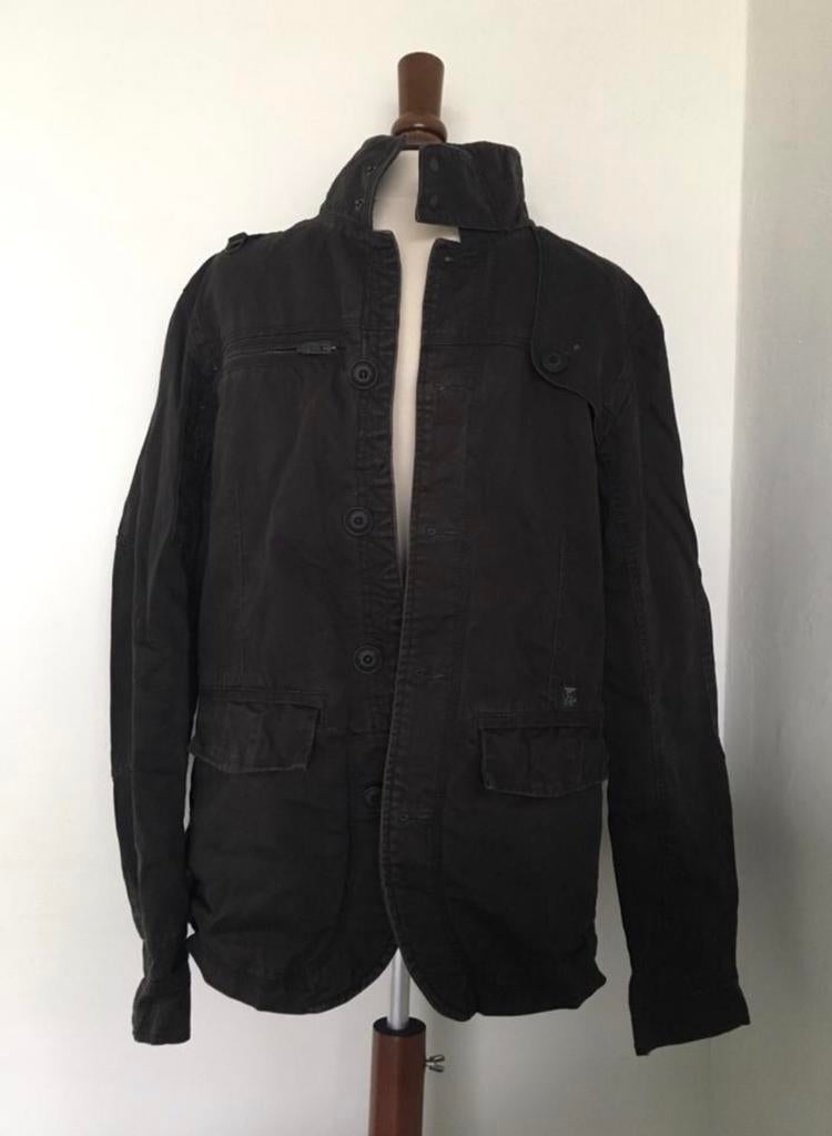 Chasin jeans jas katoen colbertje donkergrijs maat M, Ophalen of Verzenden, Zo goed als nieuw, Maat 48/50 (M), Grijs