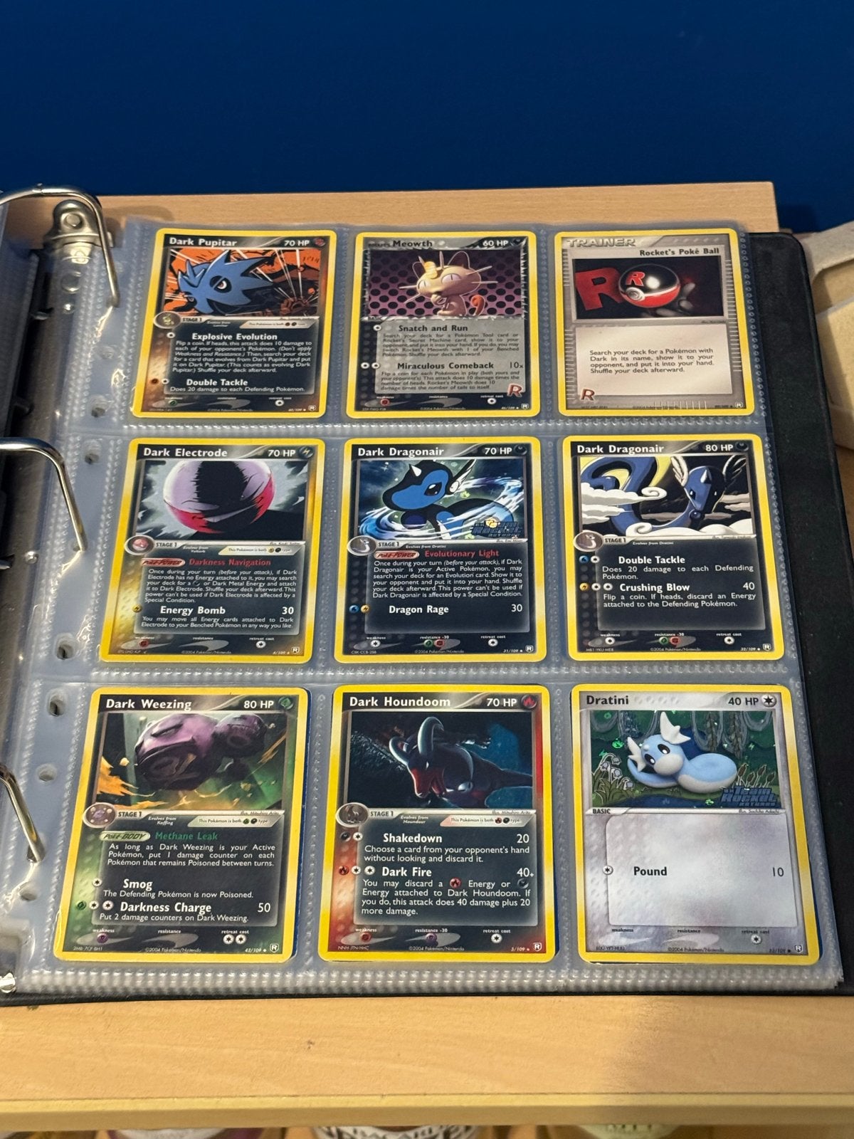 Pokemon collectie EX Team Rocket Returns 2004, Ophalen of Verzenden, Gebruikt, Meerdere kaarten