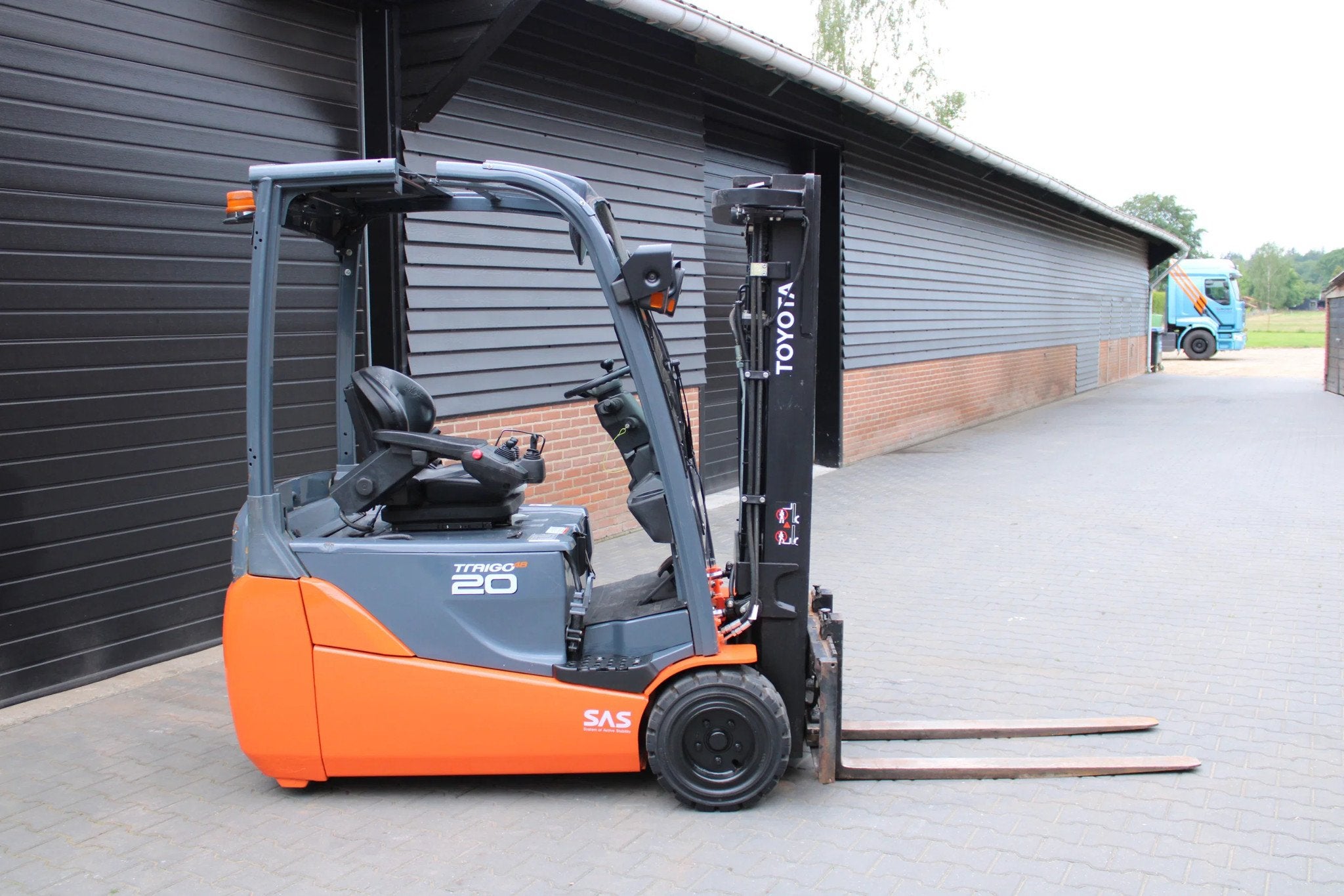 Toyota 8FBET20 heftruck elektrische triplex sideshift