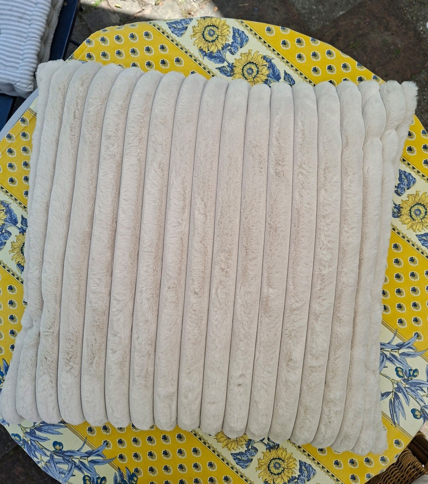 Zacht sierkussen Osimo 60x60cm off white, Ophalen of Verzenden