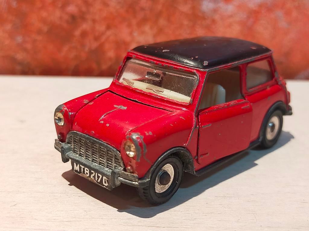 Dinky Toys Mini Cooper - Vintage Modelauto, Ophalen of Verzenden, Gebruikt, Auto, Dinky Toys