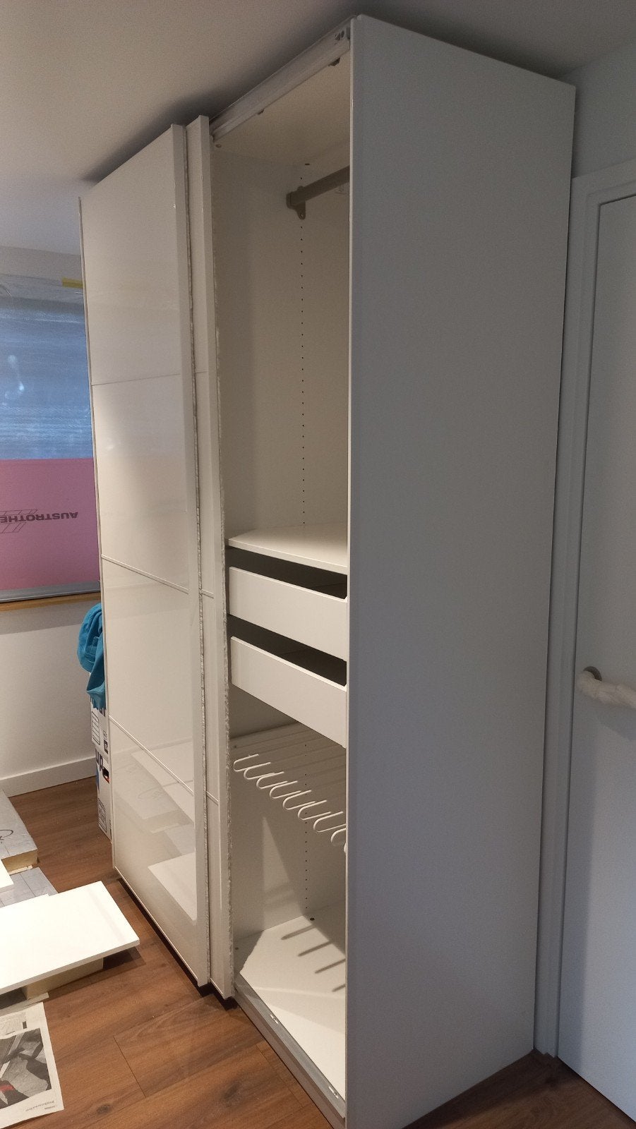 IKEA PAX Kledingkast met lades en planken, Huis en Inrichting, Kasten | Kledingkasten, Ophalen, Met plank(en), Modern en functioneel