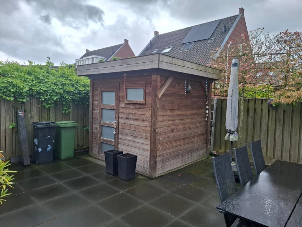 Tuinhuis met overkapping 250x250 cm, Tuin en Terras, Tuinhuizen, Tuinhuis, 250 tot 500 cm, Ophalen of Verzenden, 1 raam