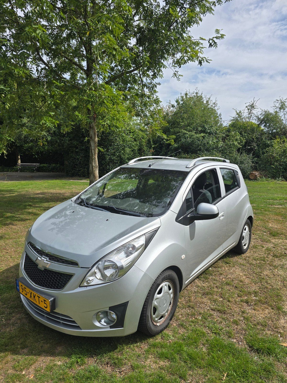 Chevrolet Spark 1.0 Bifuel 2012 Grijs, Auto's, Chevrolet, 15 km/l, 37 €/maand, 4 cilinders, Origineel Nederlands