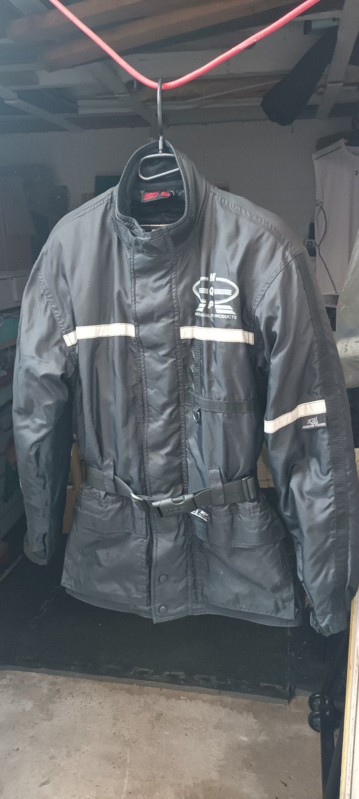 MQP MOTORJAS dames zwart met zilver reflectie maat S, Jas | textiel, MQP, Ophalen of Verzenden, Dames