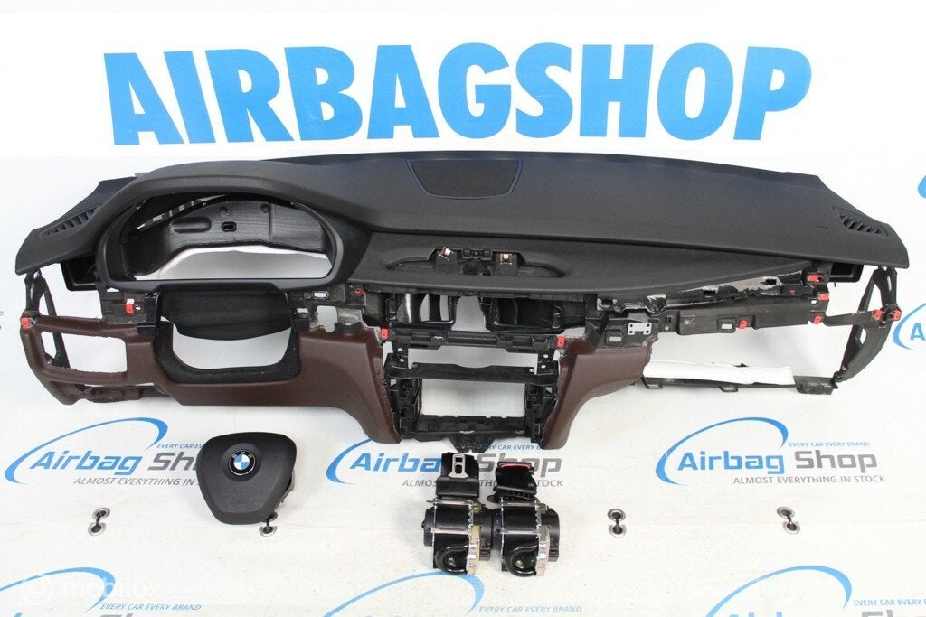Airbag set - Dashboard zwart bruin BMW X5 F15 (2013-2018), Gebruikt, Ophalen of Verzenden