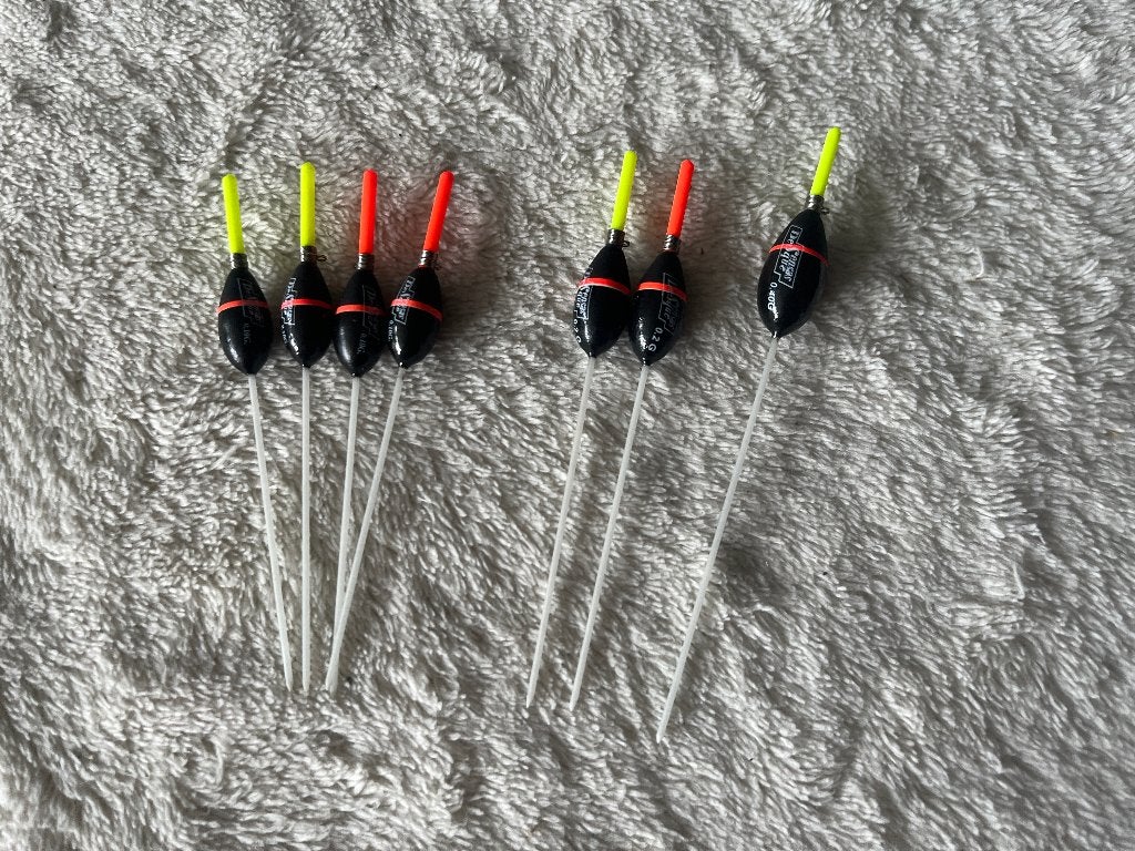 adv 302 / NIEUW set 7 dobbers SENSAS, Watersport en Boten, Ophalen of Verzenden, Nieuw, Dobber of Lood