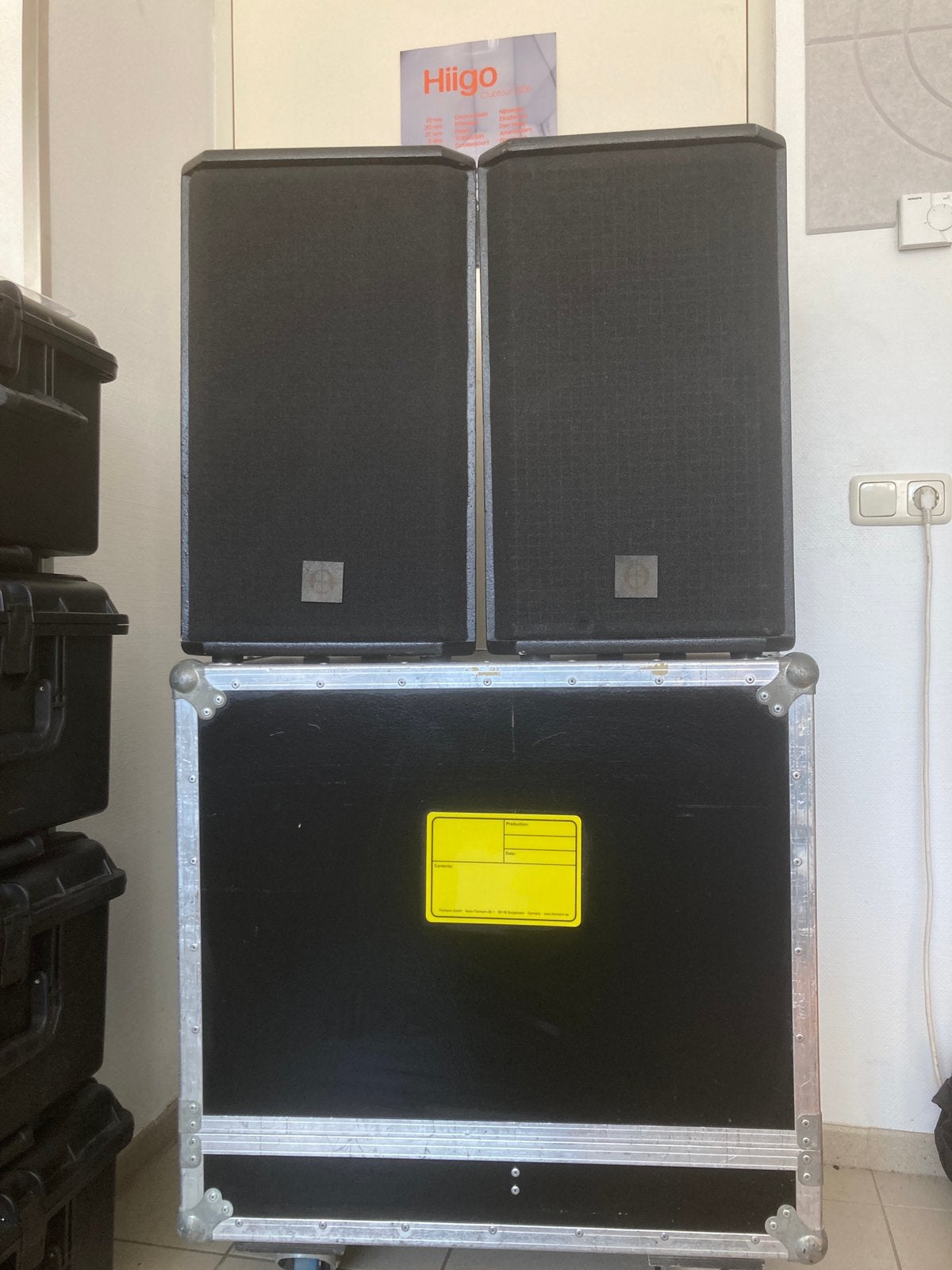 Coda Audio K12M set met flightcase op wielen, Audio, Tv en Foto, Luidsprekers, Ophalen of Verzenden, Zo goed als nieuw, Overige typen