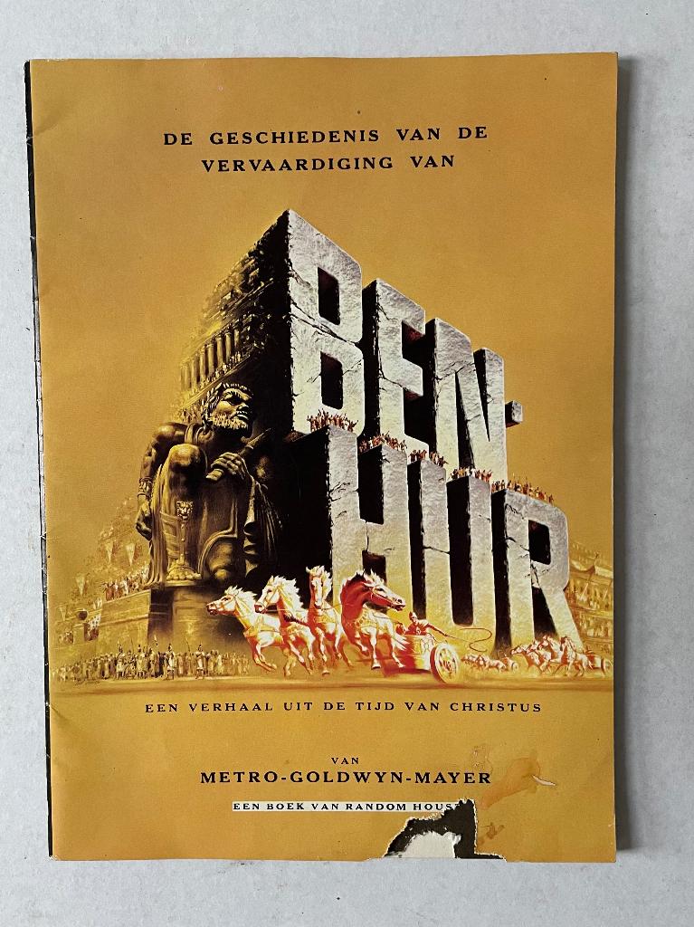 Vintage BEN HUR Souvenir Edition Magazine, Boeken, Ophalen of Verzenden, Gelezen, Muziek, Film of Tv
