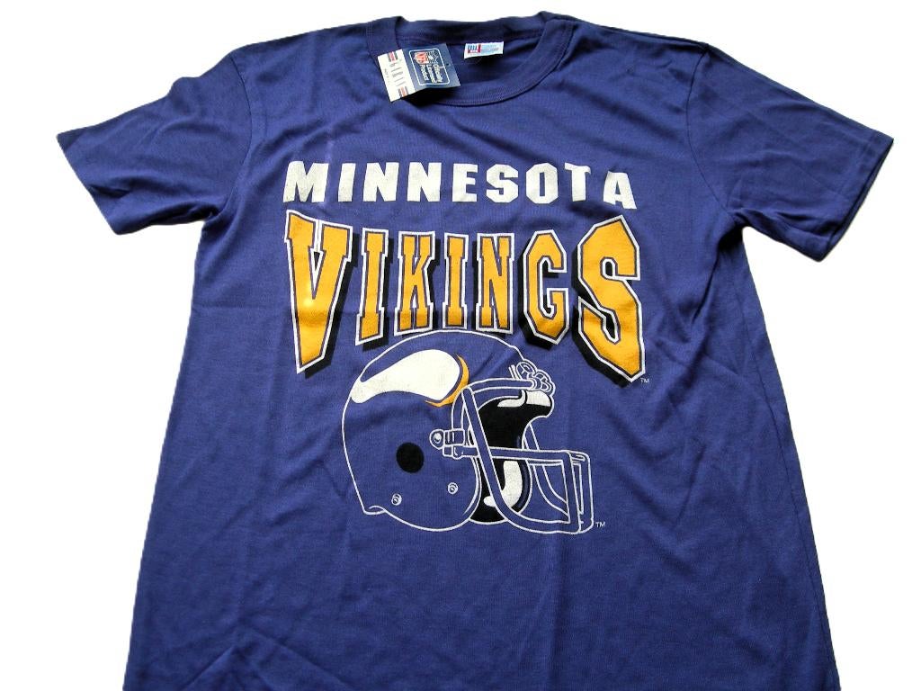 Vintage minnesota vikings nfl football t shirt by garan, Info@taurusvintage.nl, Nieuw, Ophalen of Verzenden, Kleding