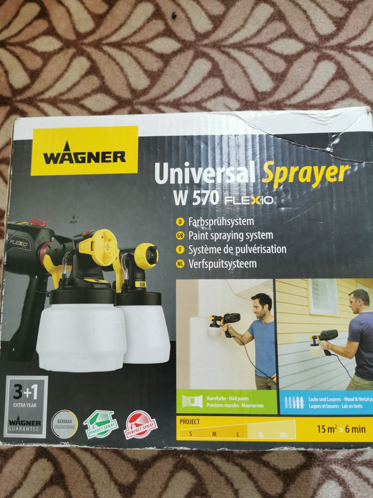 Wagner Universal Sprayer W 570 FLEXiO - 1x gebruikt, Ophalen of Verzenden, Zo goed als nieuw, Verfspuit of Verfpomp