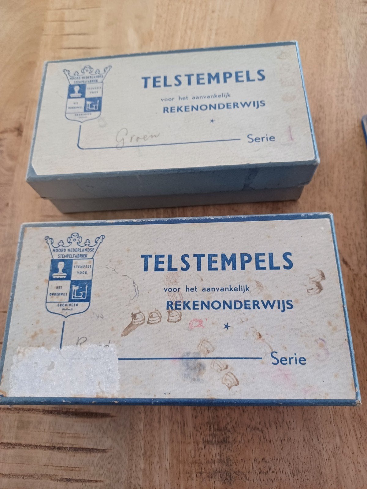Vintage jaren '60-'70 Telstempels Serie 1 en 3, Ophalen of Verzenden