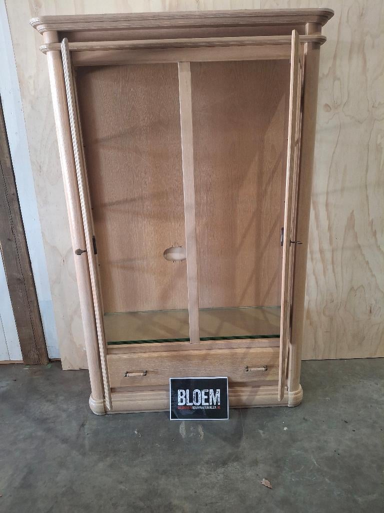 Kast Vitrinekast, Huis en Inrichting, Kasten | Vitrinekasten, Ophalen, Met plank(en), Gebruikt, 100 tot 150 cm