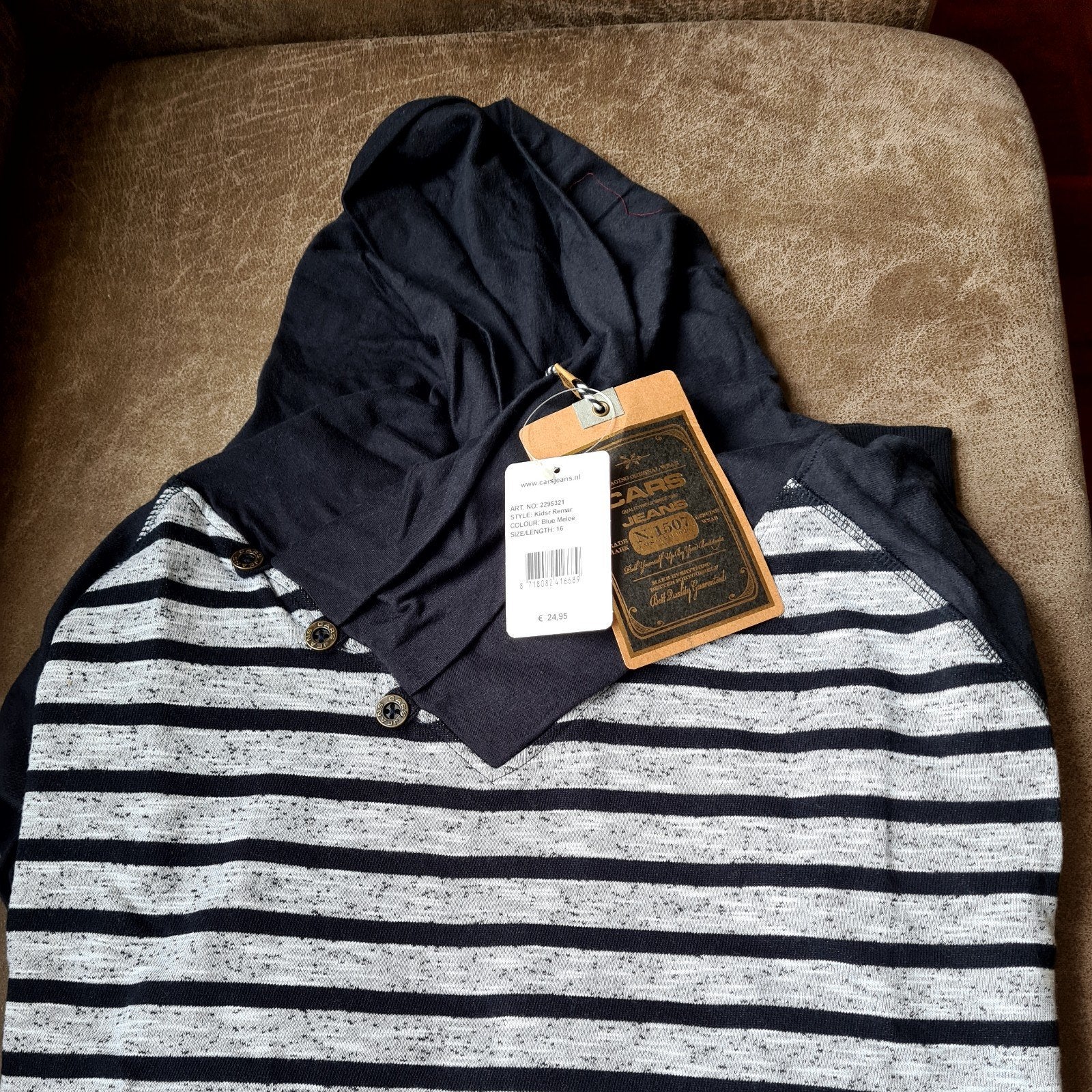 Trui met capuchon Carsjeans maat 16 (176), Ophalen