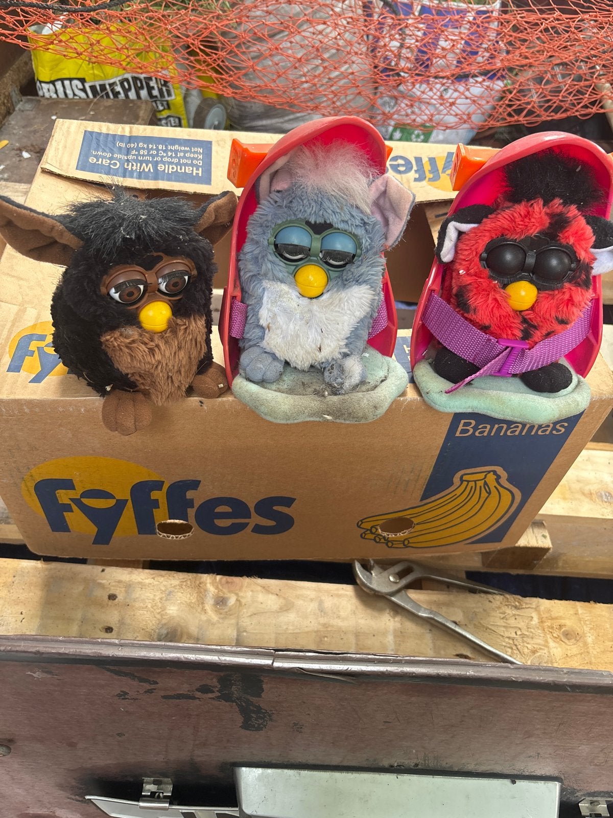 Vintage Furby's - Set van 3 - Zeldzaam, Ophalen of Verzenden, Gebruikt, Jongen of Meisje
