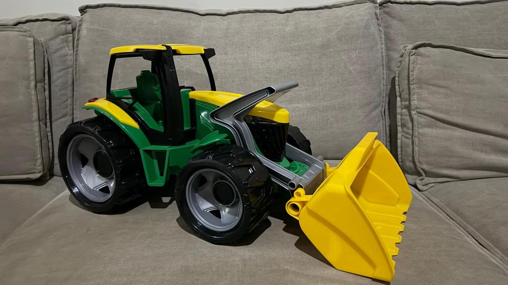 Grote Speelgoed Tractor met Schep - Groen/Geel, Ophalen of Verzenden, Zo goed als nieuw, Overige merken