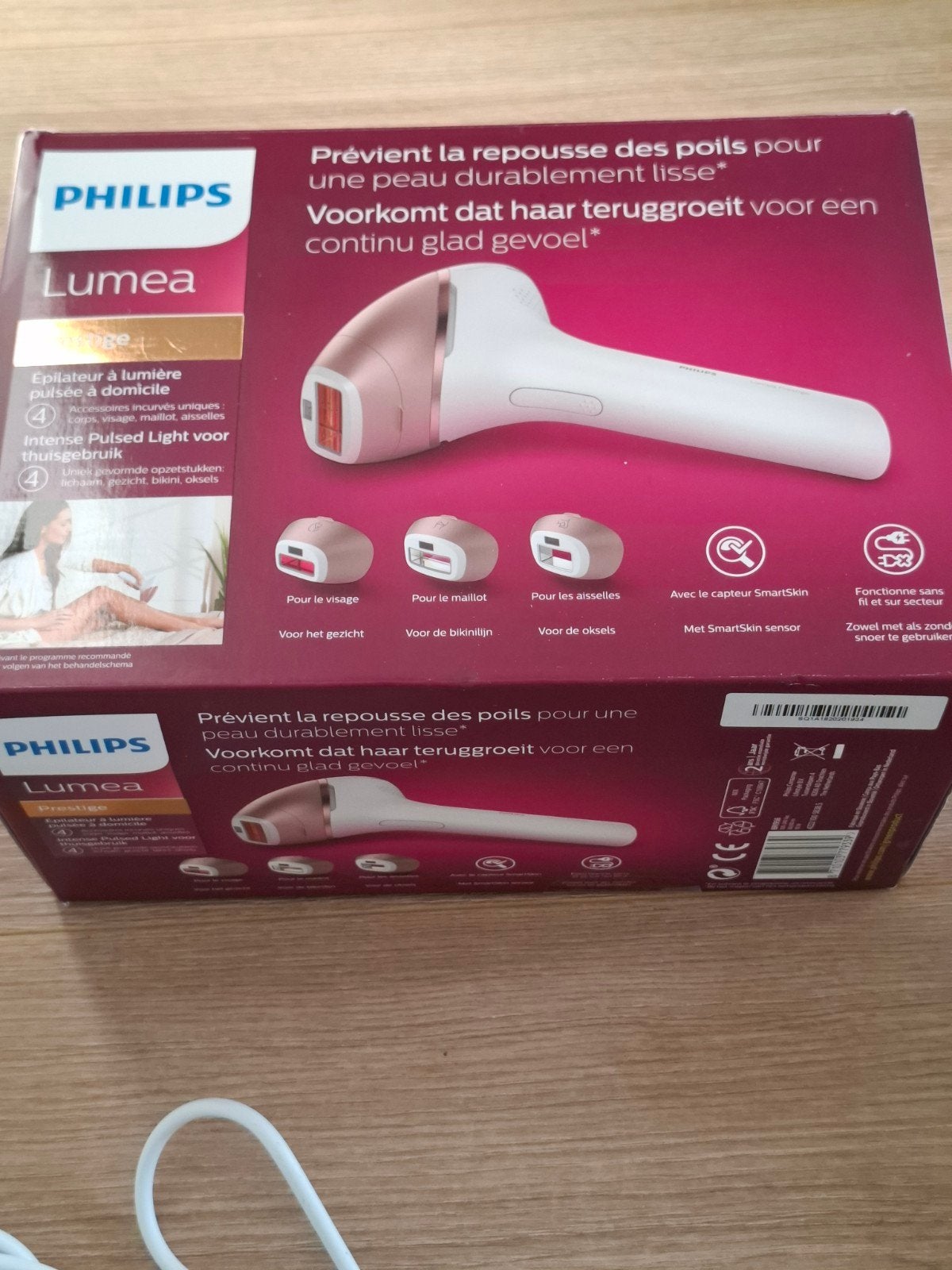 Philips Lumea Prestige IPL ontharingsapparaat, Ophalen