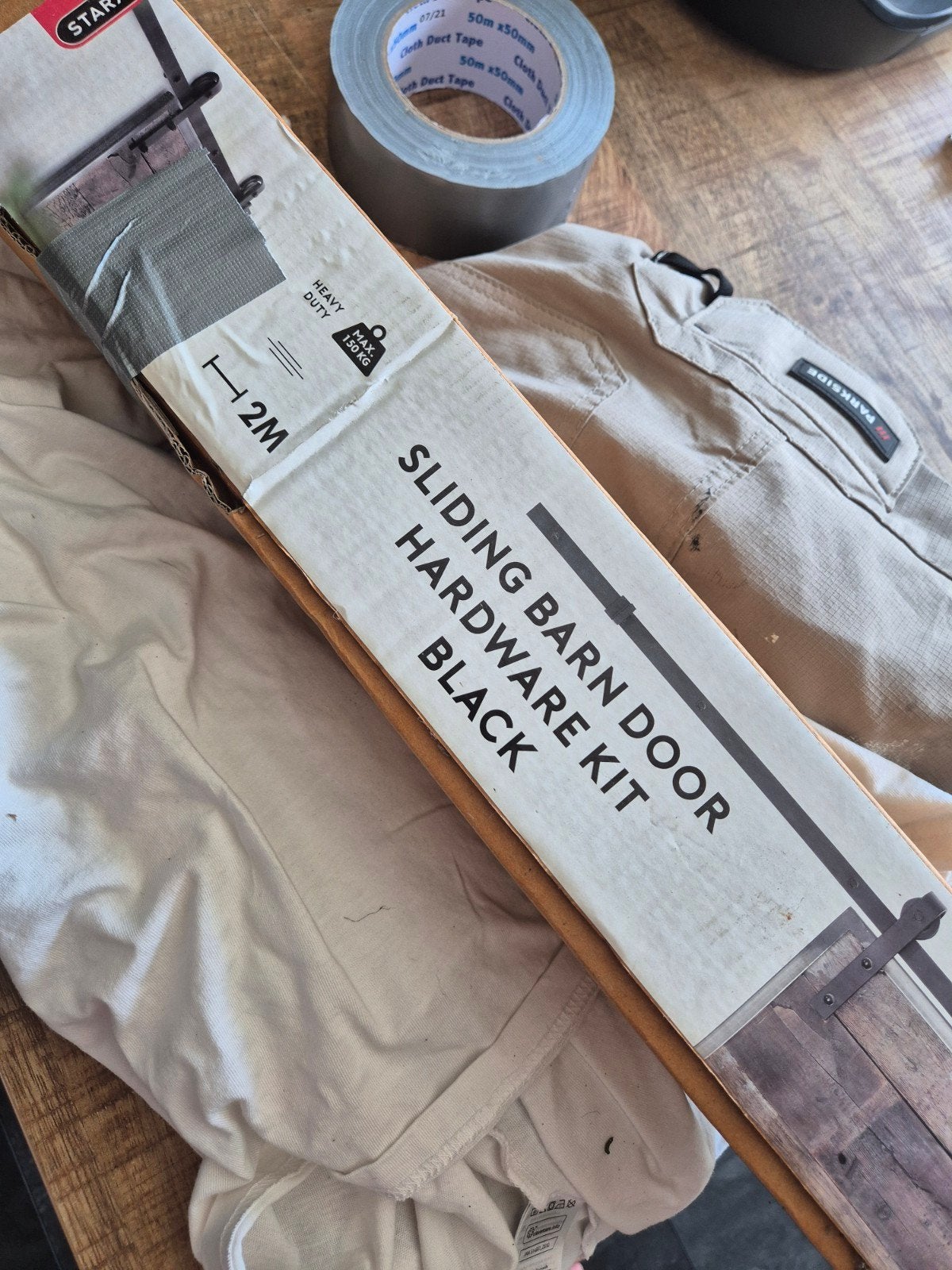 Starx schuifdeurbeslagset sliding barn door hardware kit, Ophalen, Nieuw, Minder dan 200 cm