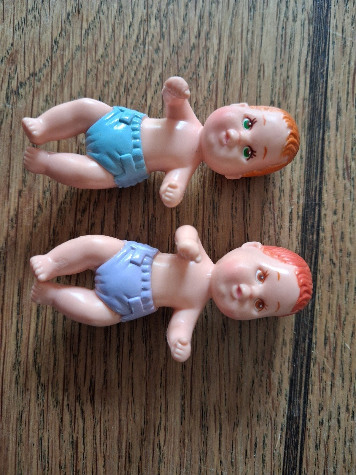2 Mattel Inc. Mini Babypoppen - Vintage barbie baby China, Ophalen of Verzenden, Barbie