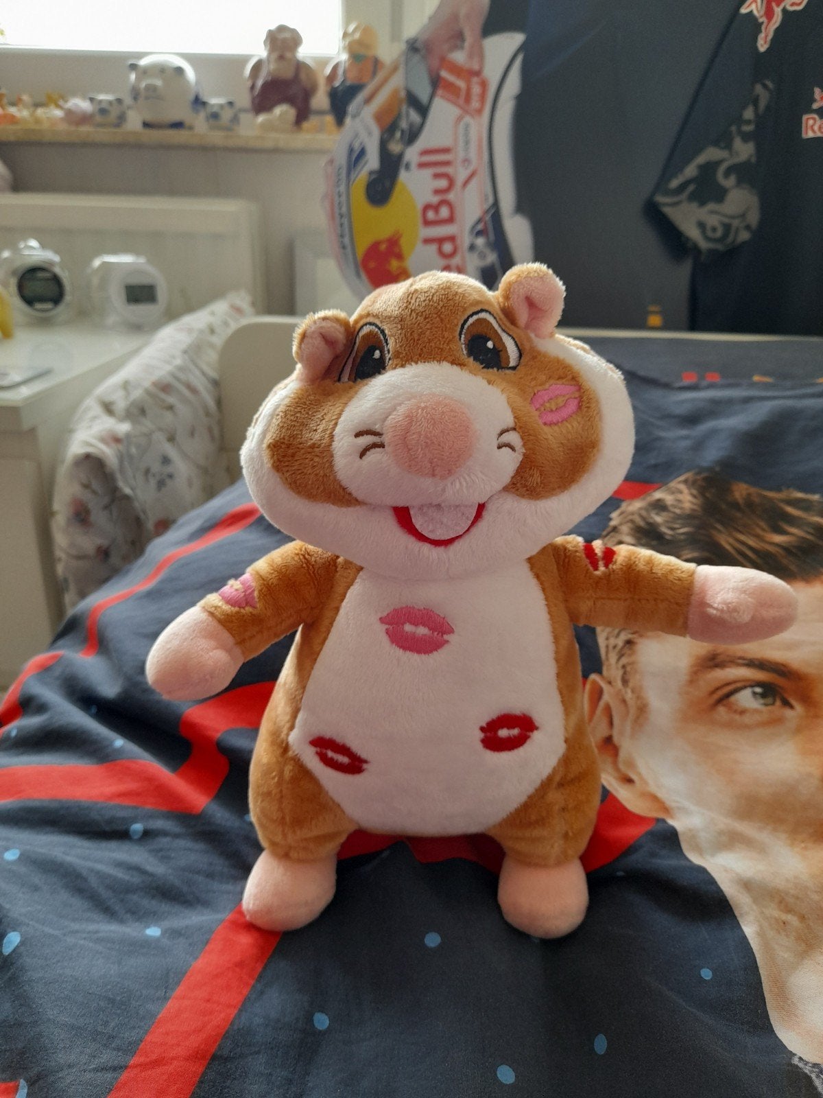 AH Hamster Knuffel met Kusjes - Zo goed als nieuw, Albert Heijn, Hamster, Ophalen of Verzenden, Zo goed als nieuw