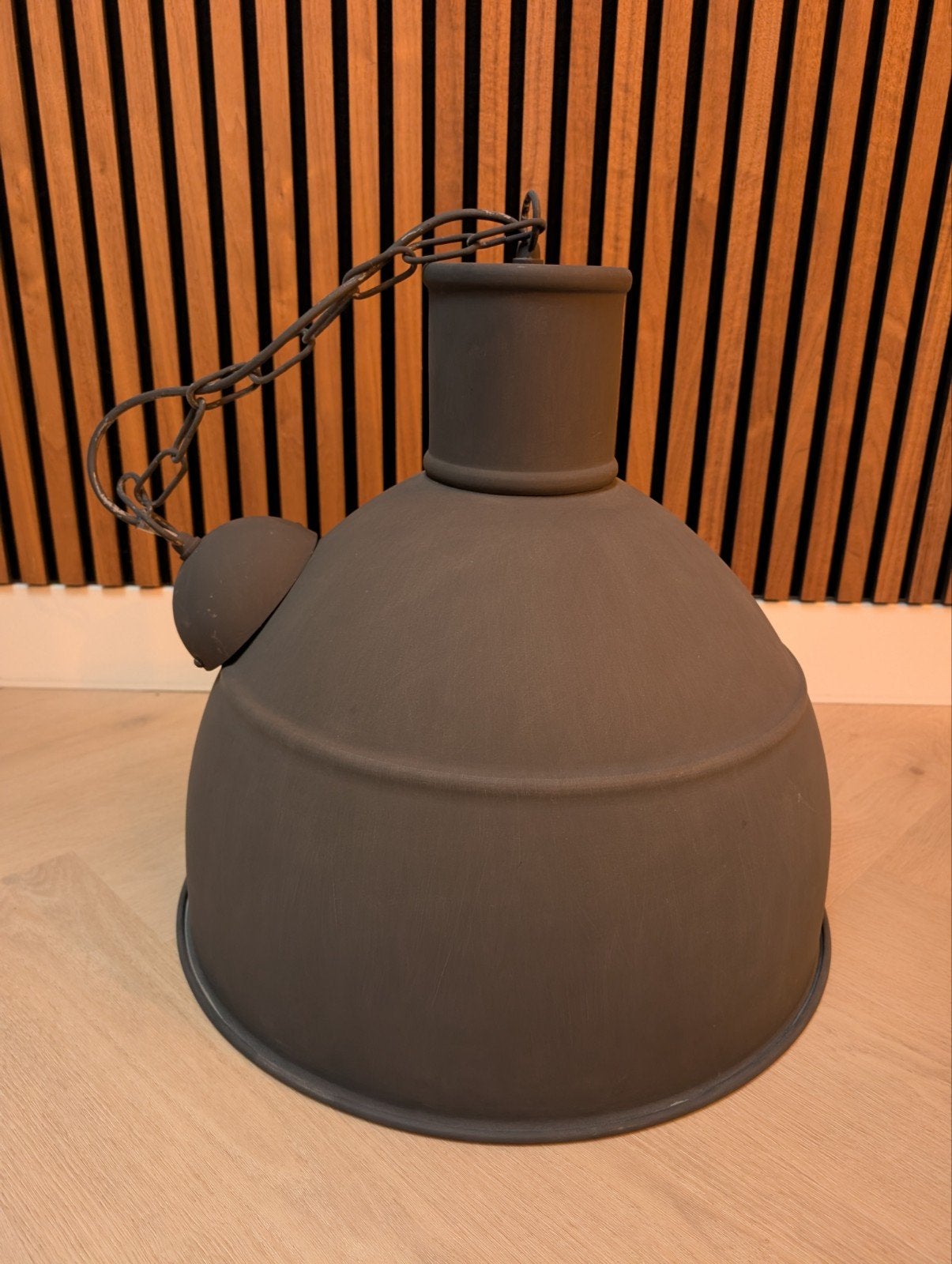 Industriële hanglamp, Ophalen, E27 (groot), Zo goed als nieuw, Metaal