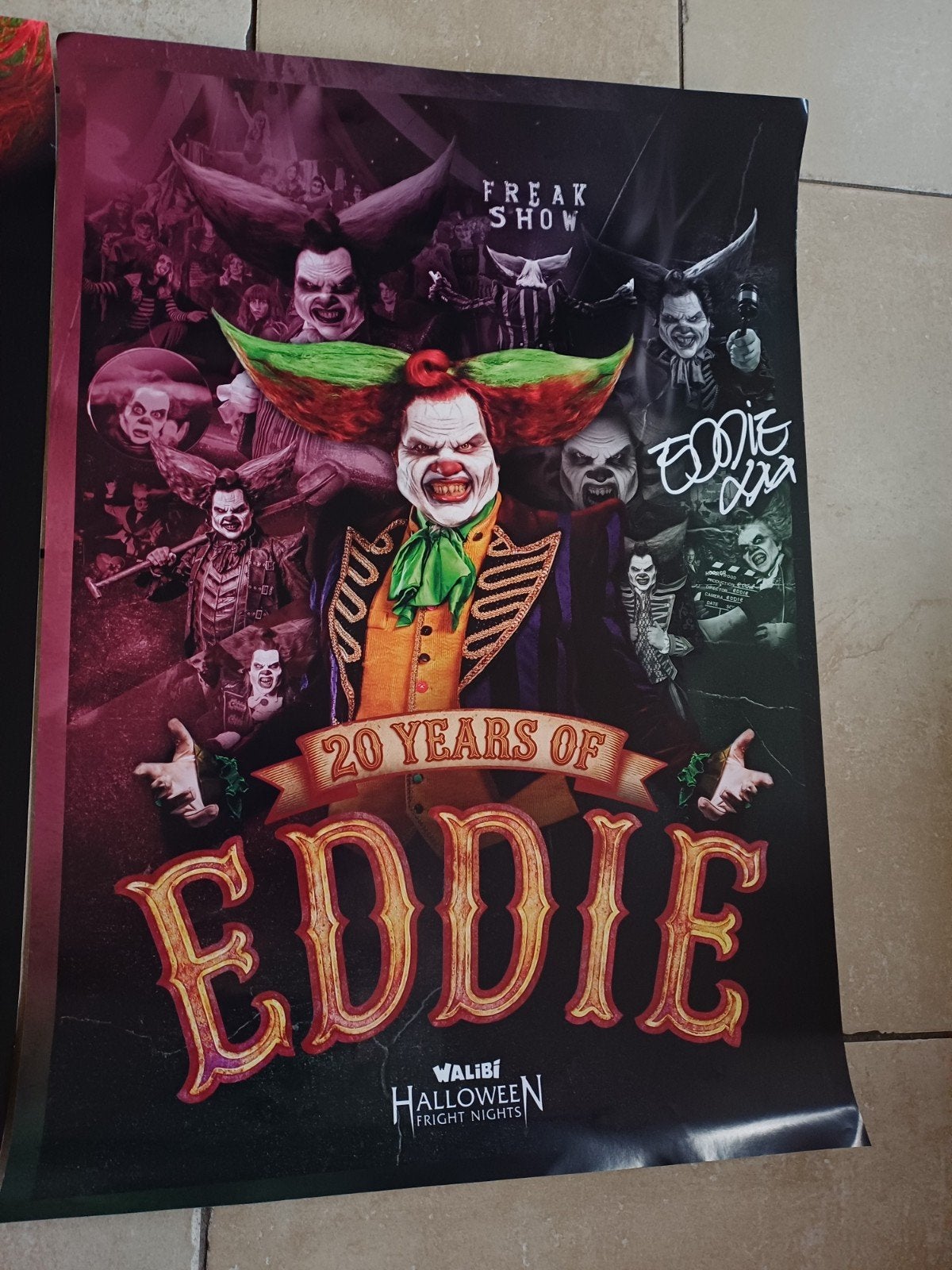 walibi halloween Fright Nights posters Eddie