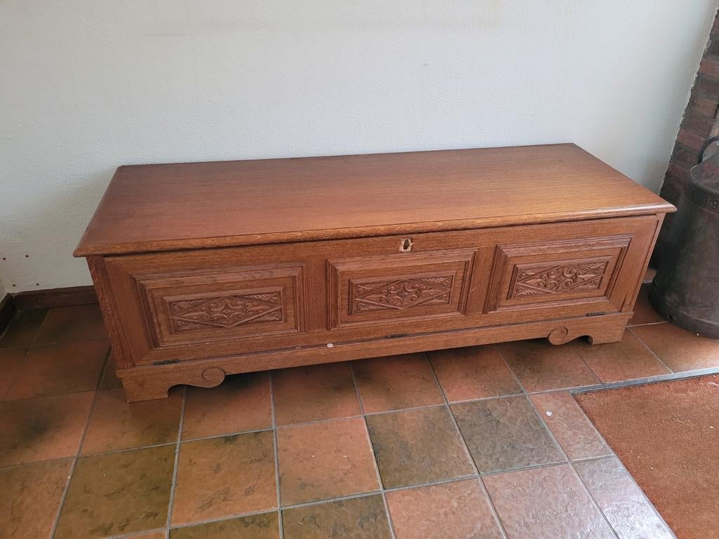 Vinted eiken dekenkist, Ophalen, 50 tot 100 cm, Minder dan 50 cm, 50 tot 75 cm