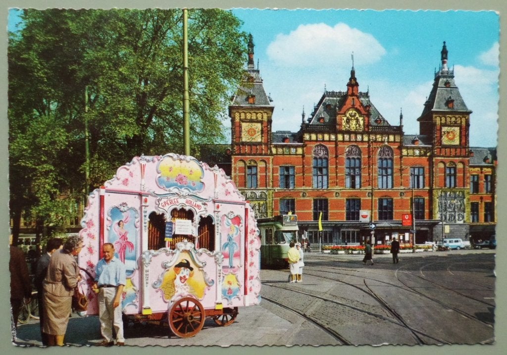 Draaiorgel 18 - G Perlee - Amsterdam, Ophalen of Verzenden, 1960 tot 1980, Gelopen, Noord-Holland