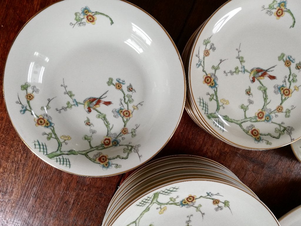 Supermooi vintage servies Cerabel heel fijn decor vogels, Ophalen, Overige typen, Zo goed als nieuw, Overige stijlen