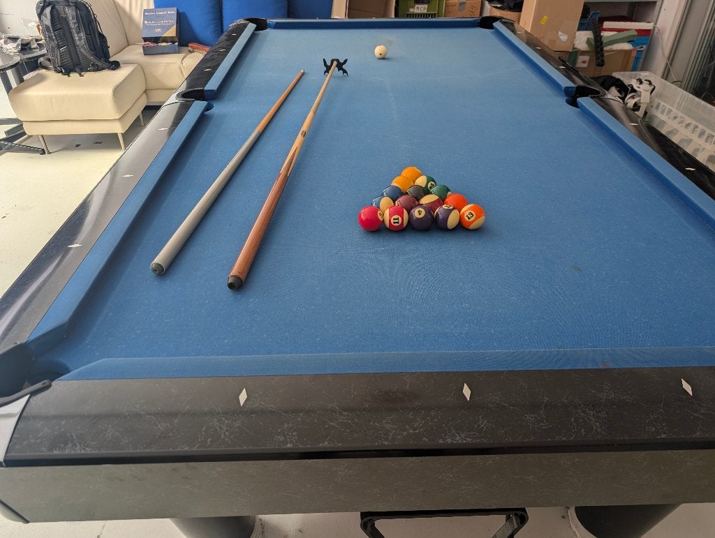 Prachtige pooltafel - 9ft - Sam Billiards - drop pockets, Sport en Fitness, Biljarten en Poolen, Ophalen, Gebruikt, Pooltafel