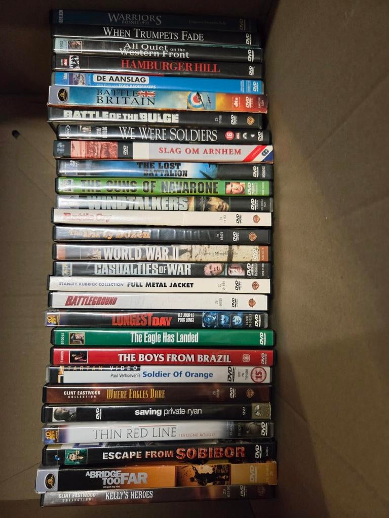 Collectie oorlogsfilms op DVD, Vanaf 16 jaar, Ophalen of Verzenden, Gebruikt, Overige genres