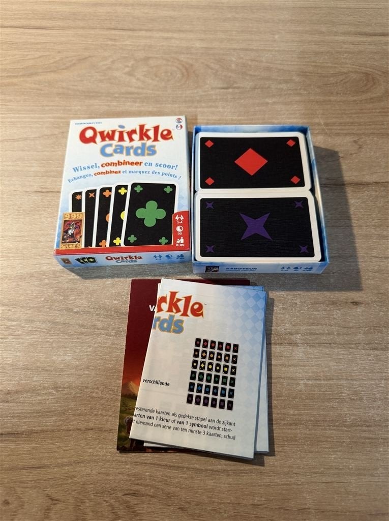 qwirkle cards - 999 games - s6436