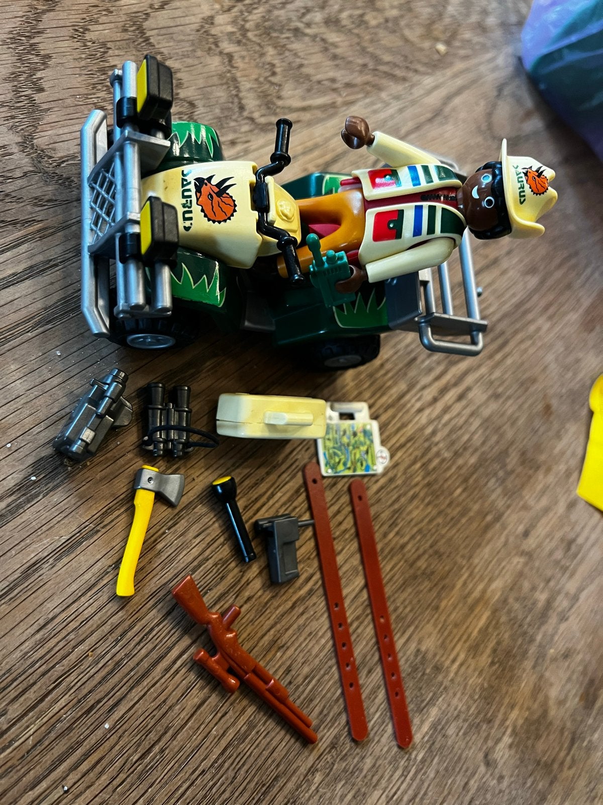Playmobil 4176 Dinosaurus Quad met Onderzoeker, Gebruikt, Complete set, Voertuig, Ophalen of Verzenden