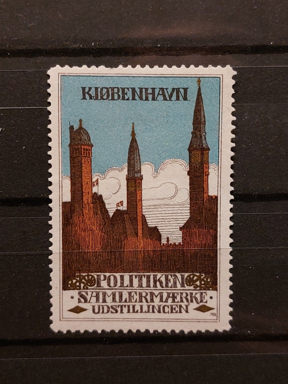 Denemarken sluitzegel Politiken Samlermærke Tentoonstelling, Ophalen of Verzenden, Denemarken, Postfris