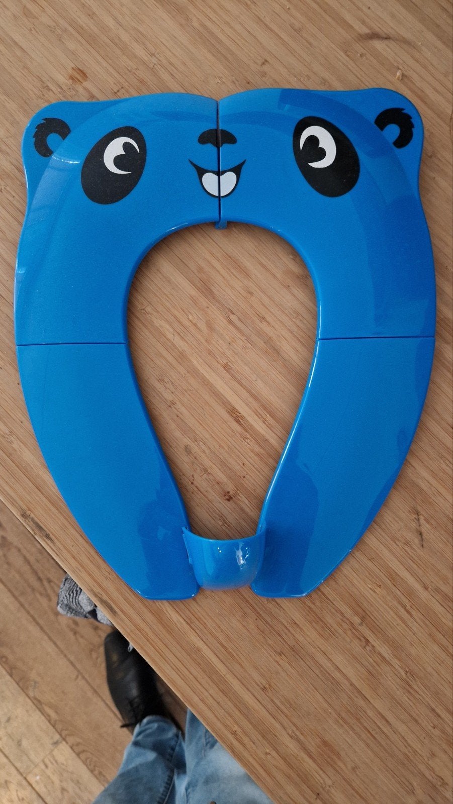 Opvouwbare kinder wc-bril - Blauwe beer, Ophalen, Gebruikt