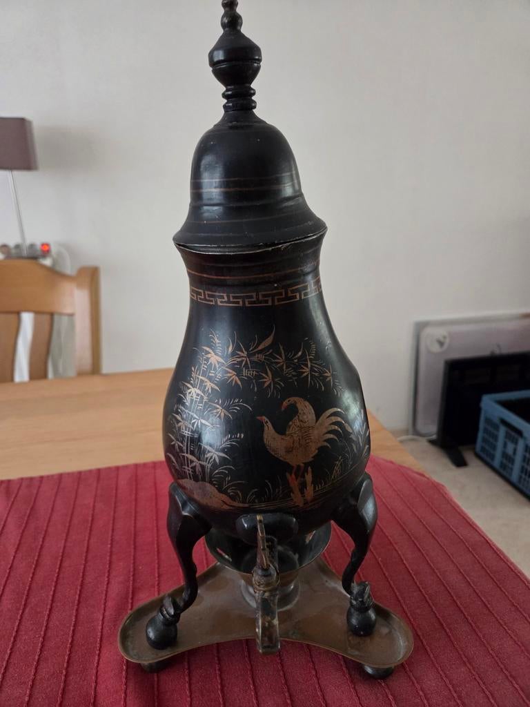 Te koop antieke tinnen kraantjeskan, Ophalen of Verzenden