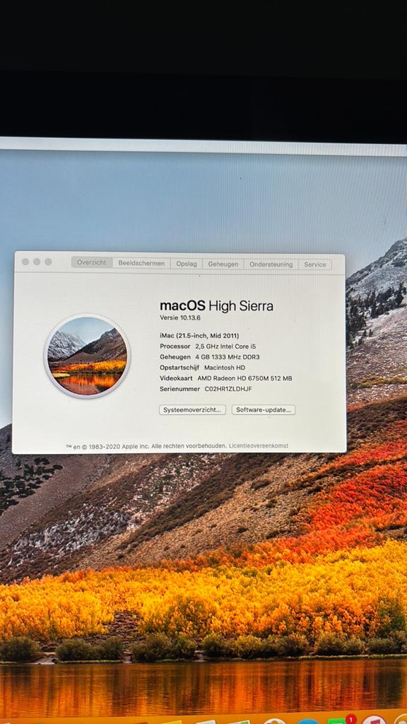 MacOS High Sierra, Computers en Software, Apple Desktops, Ophalen, 2 tot 3 Ghz, IMac, Zo goed als nieuw