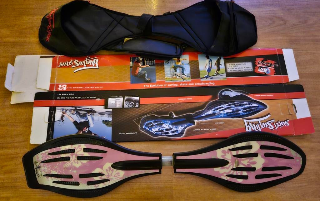 Street Surfing origineel Waveboard met tas en handleiding, Ophalen, Zo goed als nieuw, Waveboard