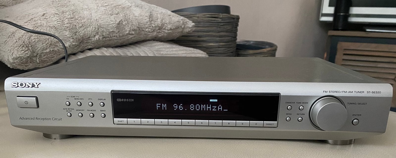 Sony ST-SE520 Stereo Tuner, Audio, Tv en Foto, Ophalen of Verzenden, Gebruikt