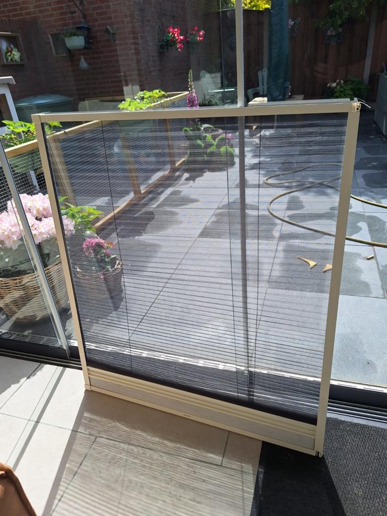 Hamstra plisse en hor in een iets groter dan 90breedx100, Ophalen of Verzenden, Gebruikt, Overige typen, Minder dan 200 cm