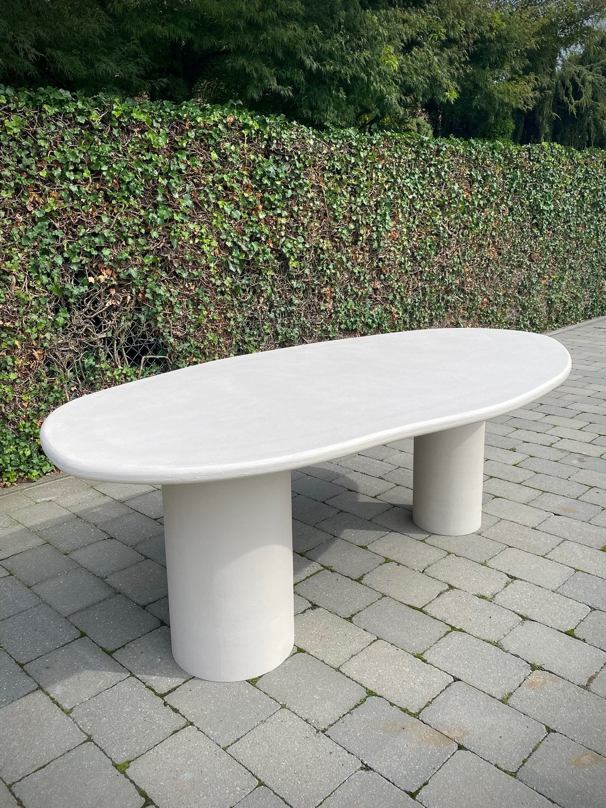 Beton Ciré Eet & Terrastafels op aanvraag (Mortex), Huis en Inrichting, Tafels | Eettafels, Ophalen, Overige materialen, Vijf personen of meer
