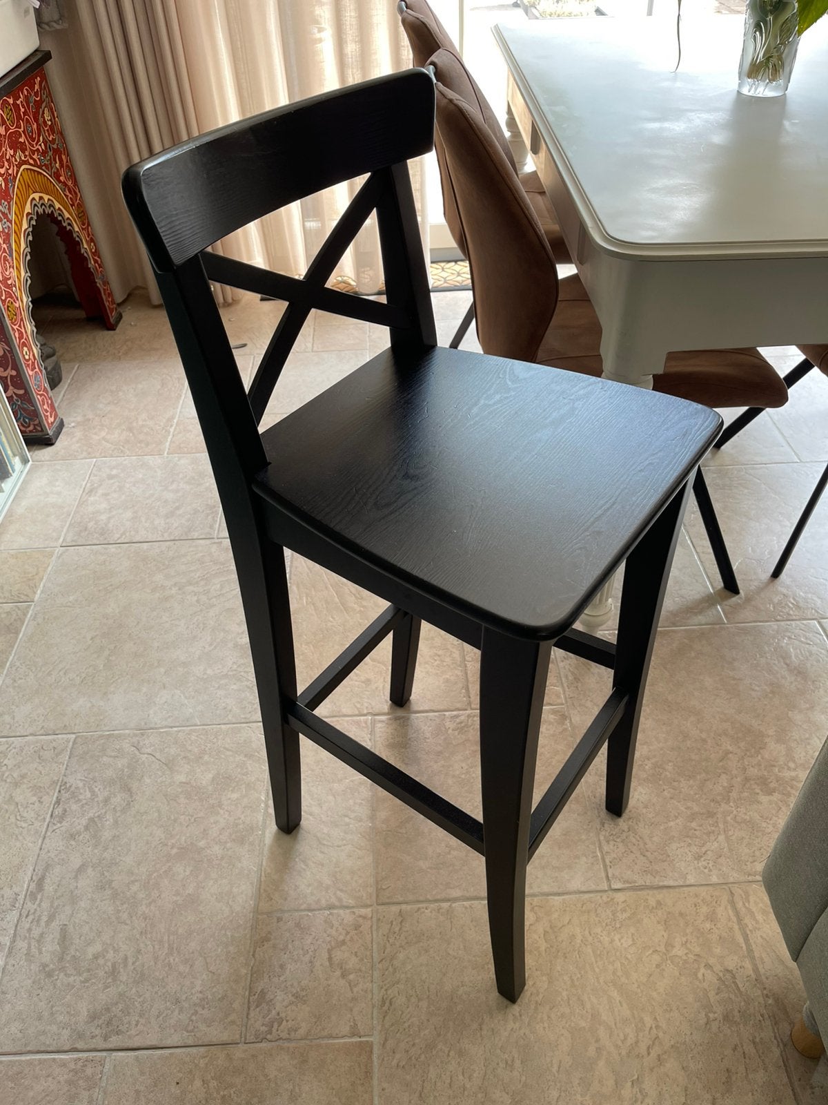 Rosentorp barkruk Ikea, Huis en Inrichting, Barkrukken, 1 kruk, Ophalen, Zo goed als nieuw, 60 tot 90 cm