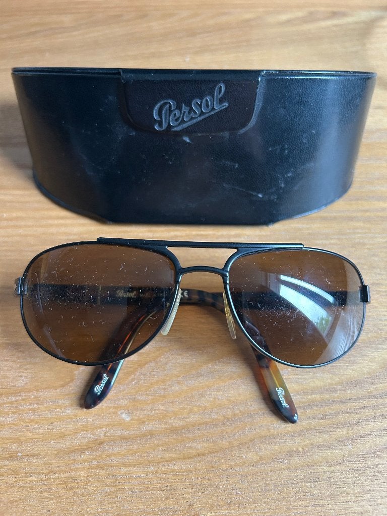 Persol zonnebril, Sieraden, Tassen en Uiterlijk, Zonnebril, Bruin, Zo goed als nieuw, Ophalen