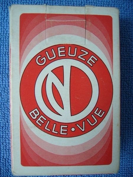 Gueuze Belle Vue jaren 70 speelkaarten igs, Ophalen of Verzenden, Speelkaart(en)
