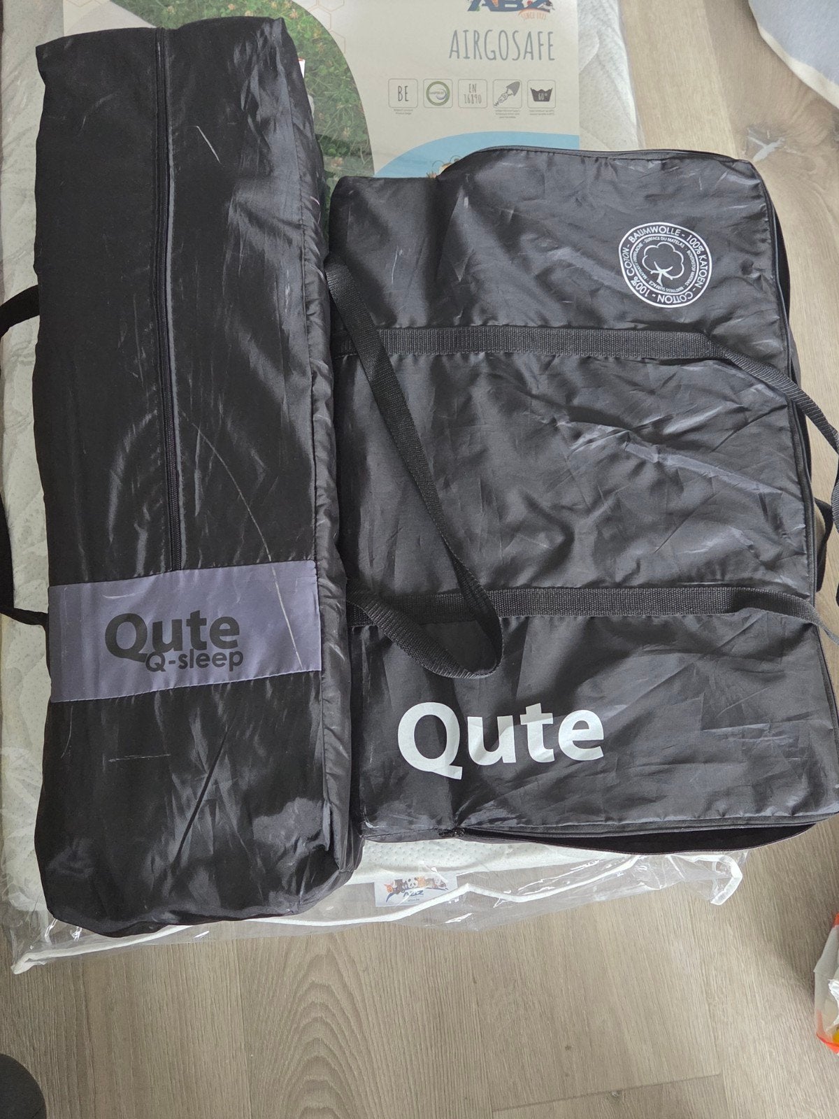 Campingbedje Qute q-sleep, weinig gebruikt, Ophalen