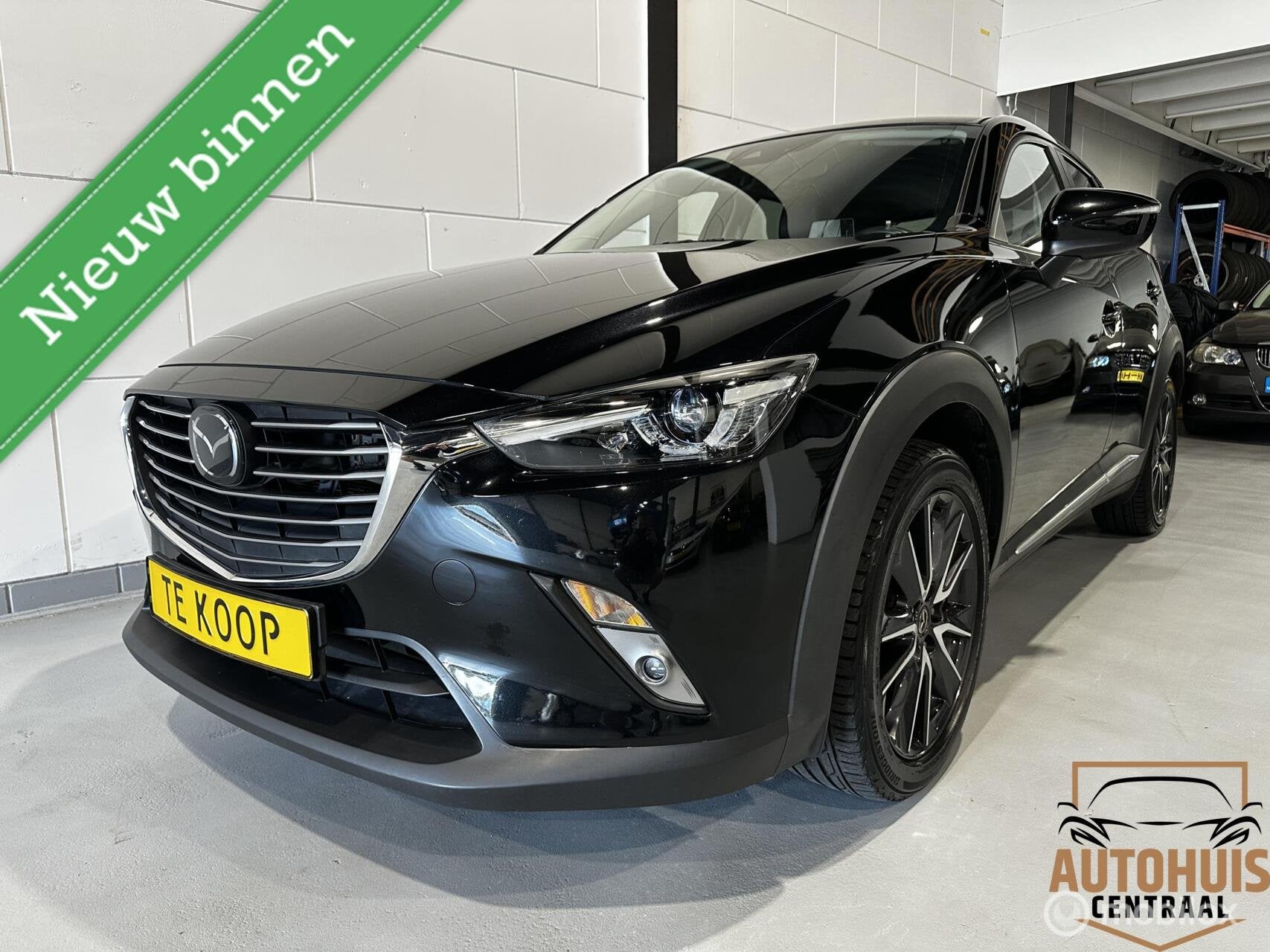 Mazda CX-3 2.0 SkyActiv-G 120 GT-M*NwAPK*AUTOMAAT*ACC, Auto's, 4 cilinders, Leder en Stof, Zwart, Origineel Nederlands