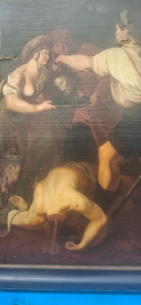 Religieus schilderij restauratie object Ophalen, Ophalen of Verzenden