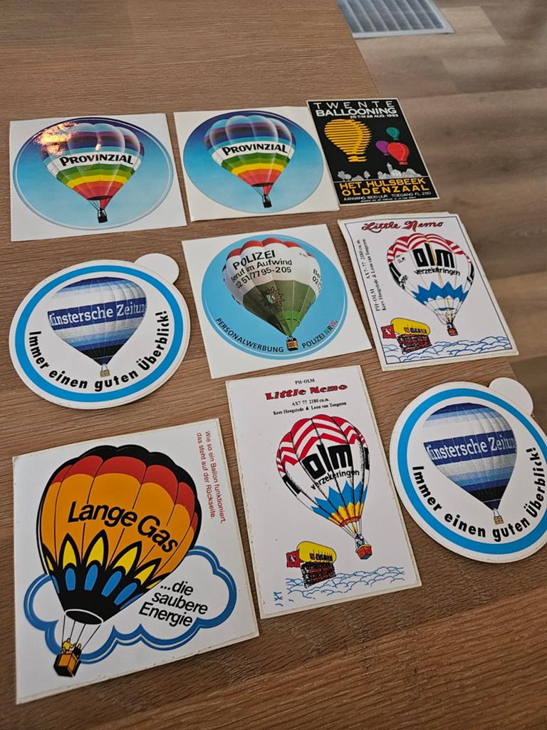 Luchtballon stickers, Ophalen of Verzenden, Zo goed als nieuw